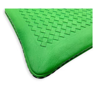 Intrecciato Esperanza Green Tote Bag in Intrecciato Leather, Gunmetal hardware