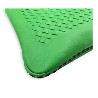Intrecciato Esperanza Green Tote Bag in Intrecciato Leather, Gunmetal hardware