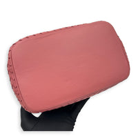 Intrecciato 2 Way Pink Top Handle Bag in Intrecciato Leather, Gunmetal hardware