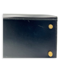 Kelly 28 Black Top Handle Bag in Box Calfskin, Gold hardware