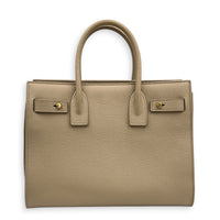 Sac de Jour Top Handle Bag Baby Beige in Calfskin, Gold hardware