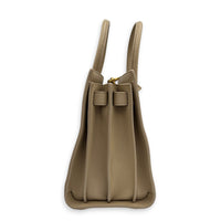 Sac de Jour Top Handle Bag Baby Beige in Calfskin, Gold hardware