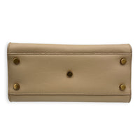 Sac de Jour Top Handle Bag Baby Beige in Calfskin, Gold hardware
