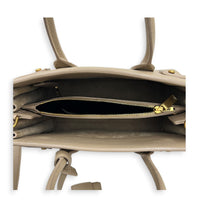 Sac de Jour Top Handle Bag Baby Beige in Calfskin, Gold hardware