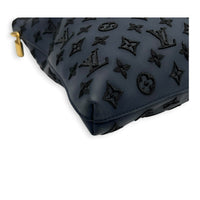 Addiction Lockit Vertical MM Blue Tote Bag in Rubber, Gold hardware