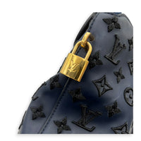Addiction Lockit Vertical MM Blue Tote Bag in Rubber, Gold hardware