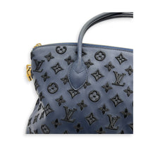 Addiction Lockit Vertical MM Blue Tote Bag in Rubber, Gold hardware