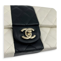 CC Shoulder Bag Bicolor in Lambskin, Gold hardware