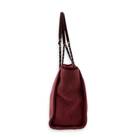 Deauville Tote Bag Large Pink in Canvas, Silver hardware