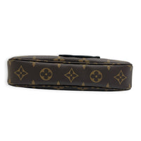 X Murakami Pochette Accessories Brown Clutch in Monogram Coated Canvas, Gold hardware