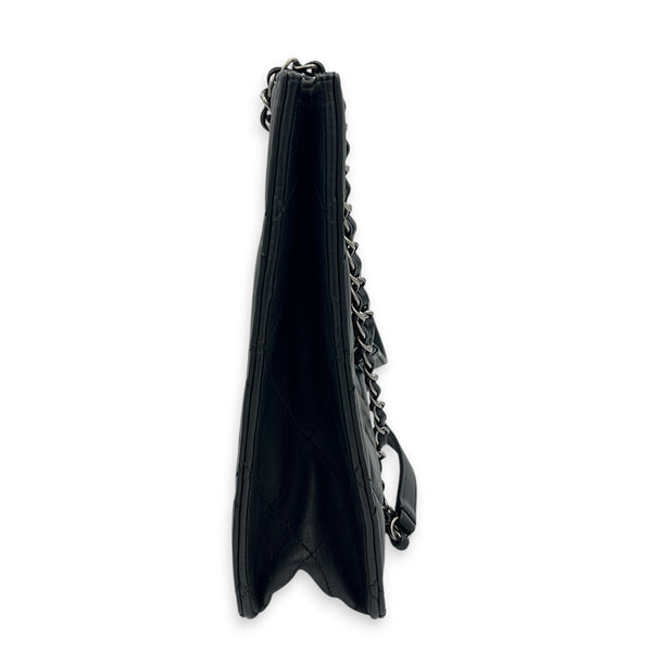 2.55 Black Tote Bag in Calfskin, Ruthenium hardware