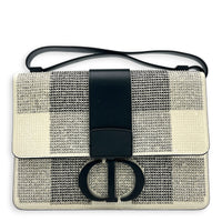 30 Montaigne Shoulder Bag Black in Calfskin, Monochrome hardware