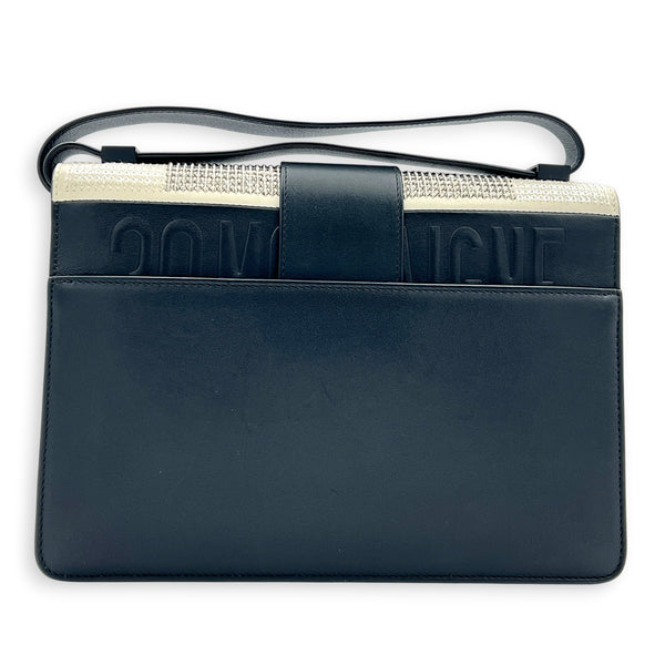 30 Montaigne Shoulder Bag Black in Calfskin, Monochrome hardware