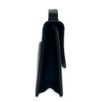 30 Montaigne Shoulder Bag Black in Calfskin, Monochrome hardware