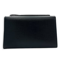 Kate Black Wallet On Chain in Calfskin, Monochrome hardware