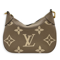 Bagatelle Shoulder Bag Tourterelle in Monogram Empreinte Leather, Gold hardware