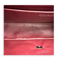 Classic Single Flap Jumbo Black Shoulder Bag in Lambskin, Silver hardware