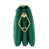 Coussin Shoulder Bag BB Green in Lambskin, Gold hardware