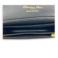 30 Montaigne Top Handle Bag Black in Calfskin, Gold hardware
