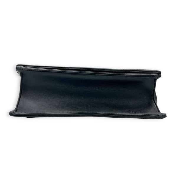 Diorama Shoulder Bag Black in Calfskin, Antique Brass hardware