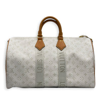 Keepall Duffle Bag 45 Heritage in Monogram Coated Canvas, Gold hardware