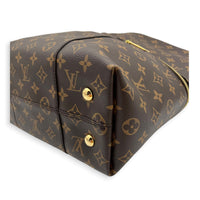 Melie Shoulder Bag Brown in Monogram Coated Canvas, Gold hardware
