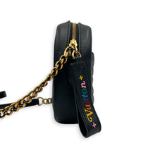 New Wave Crossbody Bag Black in Calfskin, Gold hardware
