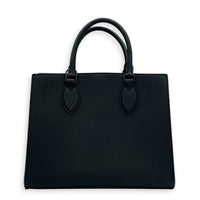 LockMe Tote Bag PM Black in Calfskin, Gunmetal hardware