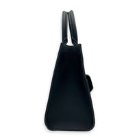 LockMe Tote Bag PM Black in Calfskin, Gunmetal hardware