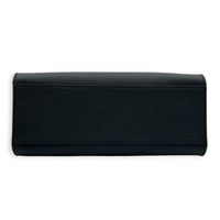 LockMe Tote Bag PM Black in Calfskin, Gunmetal hardware