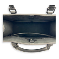 LockMe Tote Bag PM Black in Calfskin, Gunmetal hardware