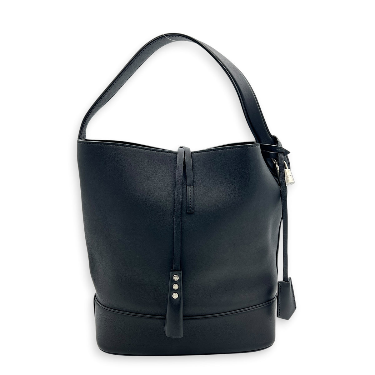 NN14 Bucket Bag GM Black in Nuance, Silver hardware