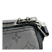 Keepall Duffle Bag 50 Monogram Eclipse Reverse in Monogram Coated Canvas, Silver hardware