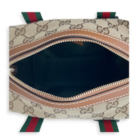 Boston Top Handle Bag Mini Beige, Gold hardware