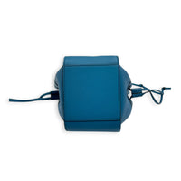 Hammock Top Handle Bag Mini Blue in Calfskin, Silver hardware