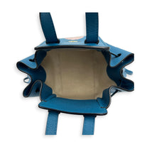 Hammock Top Handle Bag Mini Blue in Calfskin, Silver hardware