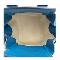 Hammock Top Handle Bag Mini Blue in Calfskin, Silver hardware