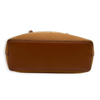 Anagram Tote Bag Brown in Canvas, Gold hardware