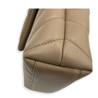 Loulou Shoulder Bag Toy Beige in Calfskin, Gold hardware