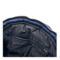 Re-Nylon Top Handle Bag Bluette in Re-Nylon, Silver hardware