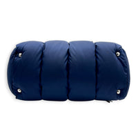 Re-Nylon Top Handle Bag Bluette in Re-Nylon, Silver hardware