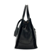 Prada tote Top Handle Bag Nero in Calfskin, Gold hardware