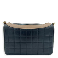 Mademoiselle Jacket Black Shoulder Bag in Calfskin, Gold hardware
