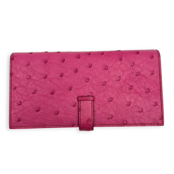 Bearn Pink in Ostrich, Gold hardware