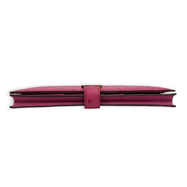 Bearn Pink in Ostrich, Gold hardware