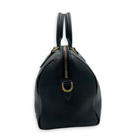 Speedy Bandouliere Top Handle Bag 25 Black in Empreinte Leather, Gold hardware