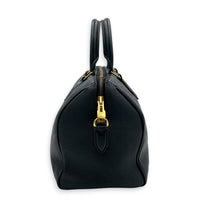 Speedy Bandouliere Top Handle Bag 25 Black in Empreinte Leather, Gold hardware