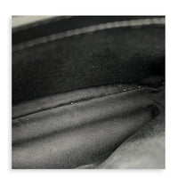 Loulou Shoulder Bag Black in Calfskin, Silver hardware