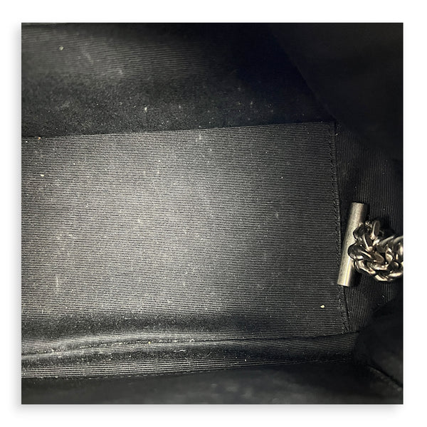Loulou Red Camera Bag in Calfskin, Silver hardware
