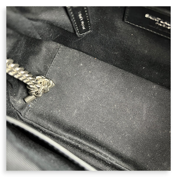 Loulou Red Camera Bag in Calfskin, Silver hardware